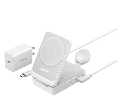 Ładowarka do smartfonów Anker MagGo Wireless Charging Station 15W Foldable 3-in-1 White 2